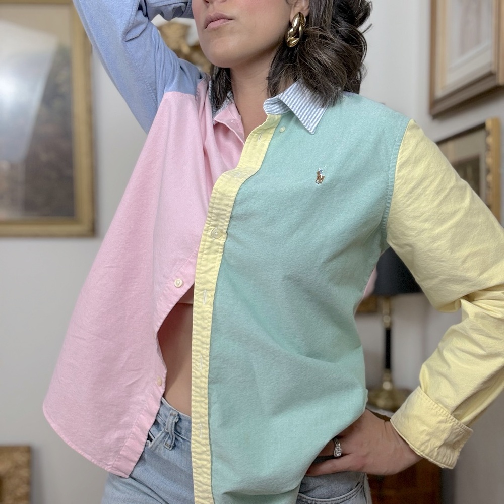 Ralph Lauren Multi Colored Button Up